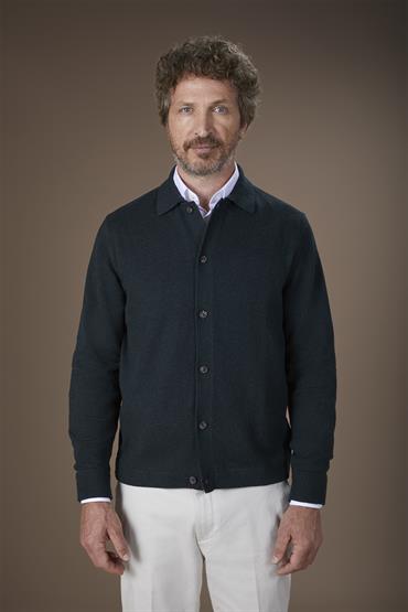 LONG SLEEVES POLO-SHIRT FOREST GREEN