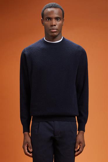 ROUNDNECK KNIT DK BLUE