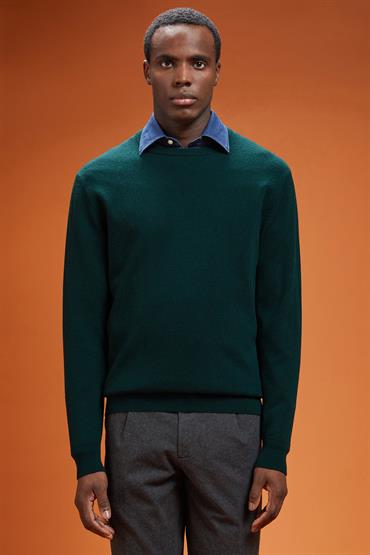 ROUNDNECK KNIT DK GREEN