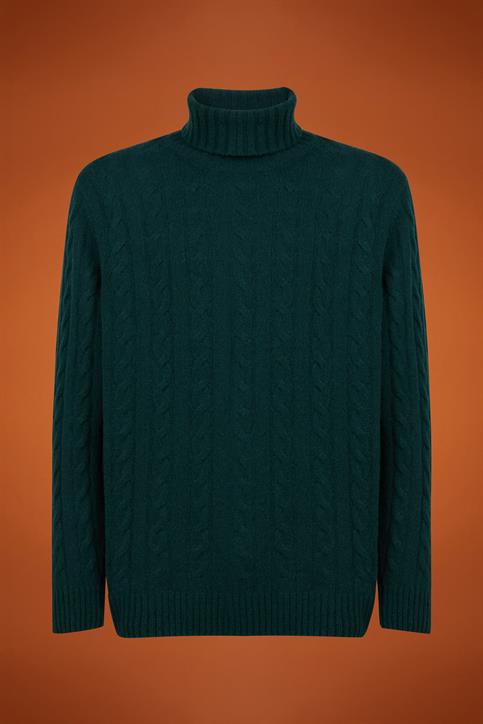 TURTLENECK KNIT CABLE