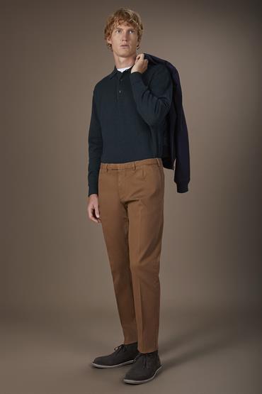 TROUSERS WITH PINCES LT BROWN