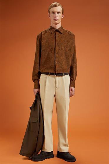 TROUSERS WITH DOUBLE PINCES BEIGE