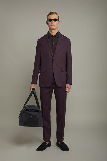 SINGLE BREASTED SUIT BORDEAUX