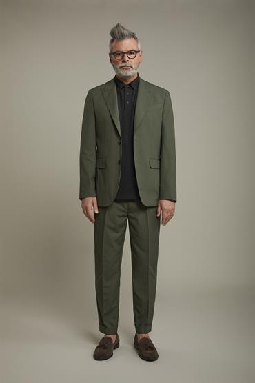 SINGLE BREASTED SUIT GREEN