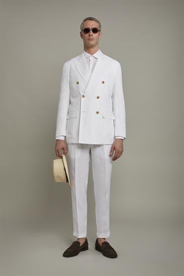 DOUBLE BREASTED SUIT WHITE