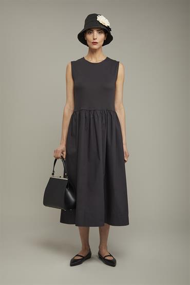 UNSLEEVES DRESS DK GREY