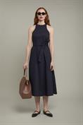 MIDI DRESS WITH BELT