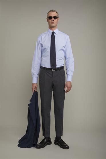 CLASSIC COLLAR REGULAR FIT WHITE/SKY