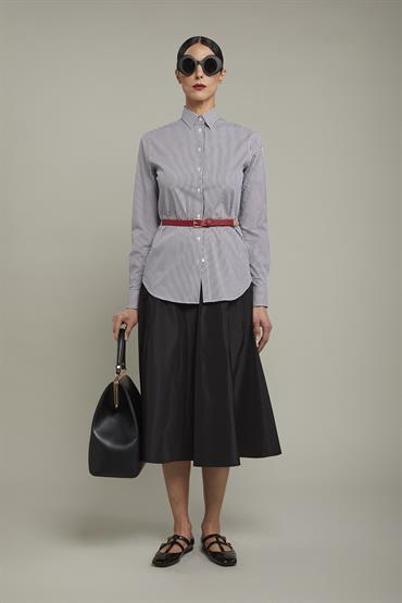 CLASSIC COLLAR REGULAR FIT WHITE/DK GREY