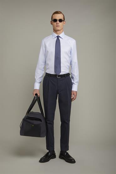 CLASSIC COLLAR REGULAR FIT WHITE/SKY