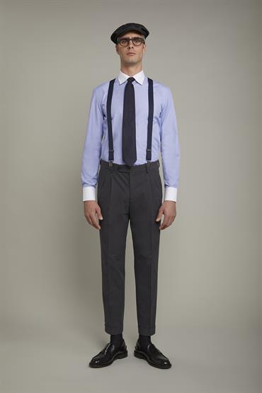 CLASSIC COLLAR REGULAR FIT DK SKY