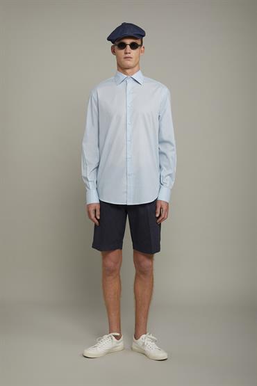 FRENCH COLLAR BAGGY FIT SKY