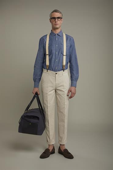 CLASSIC COLLAR REGULAR FIT MD DENIM
