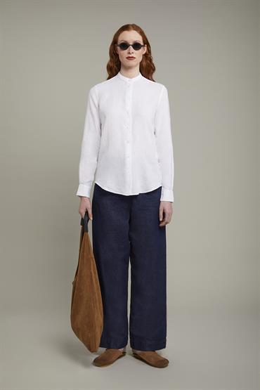 MAO COLLAR REGULAR FIT WHITE