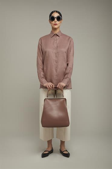 FRENCH COLLAR SHIRT PALE ROSE