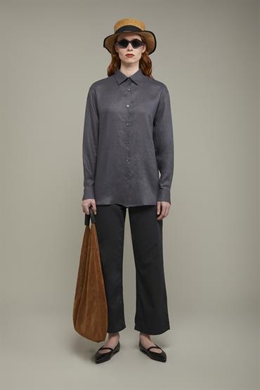 FRENCH COLLAR SHIRT STEEL