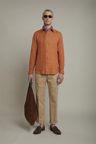ITALINA COLLAR BAGGY FIT ORANGE