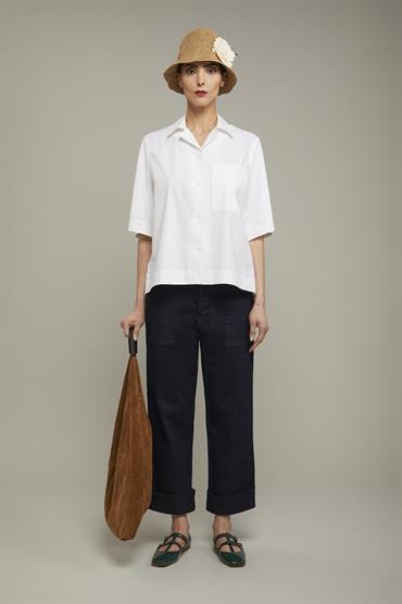 SHIRT REVER NECK OFF WHITE