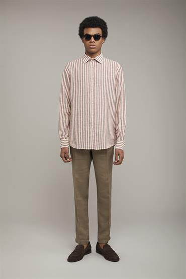 FRENCH COLLAR BAGGY FIT WINE