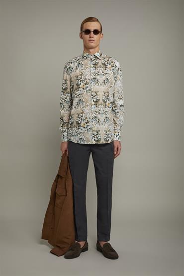 FRENCH COLLAR BAGGY FIT BEIGE