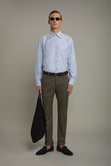 BUTTON DOWN COLLAR REGULAR FIT SKY