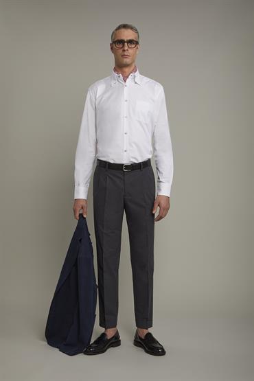 BUTTON DOWN COLLAR REGULAR FIT WHITE