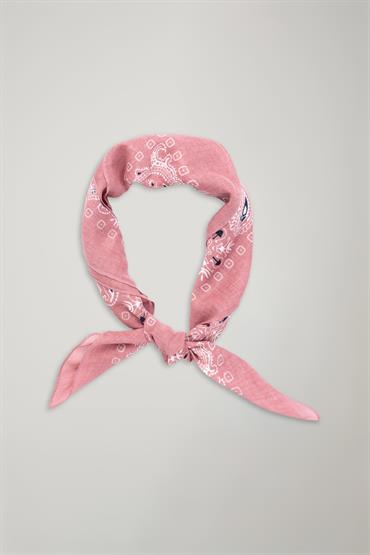 FOULARD 70X70 ANTIQUE ROSE