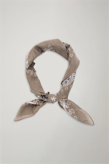 FOULARD 70X70 TAUPE