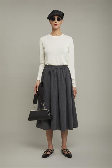 MIDI SKIRT DK GREY