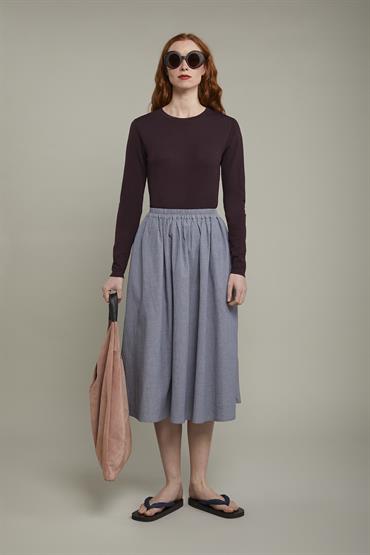 MIDI SKIRT LT BLUE