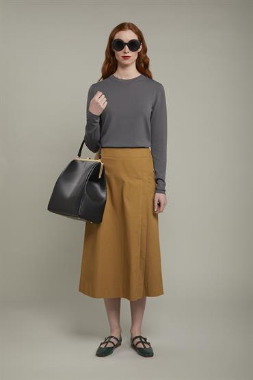 ROUND NECK SWEATER DK GREY