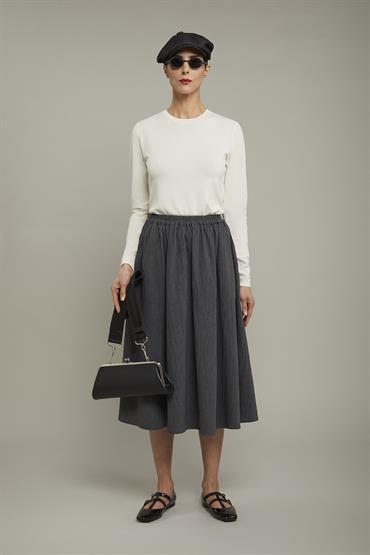 ROUND NECK SWEATER OFF WHITE