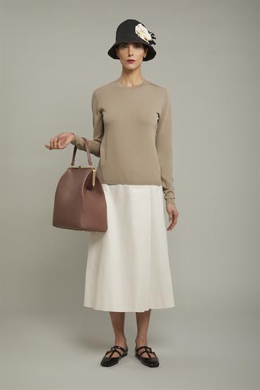ROUND NECK SWEATER SAND