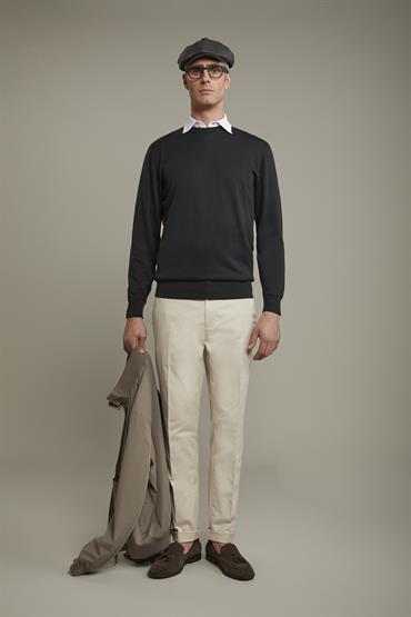 ROUND NECK SWEATER FOREST GREEN