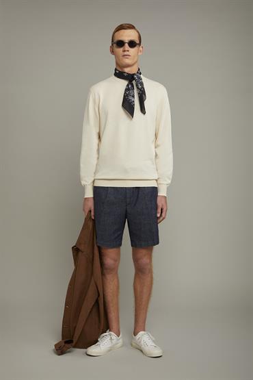 ROUND NECK SWEATER OFF WHITE