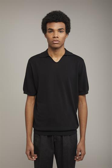 SHORT SLEEVES KNITTED POLO