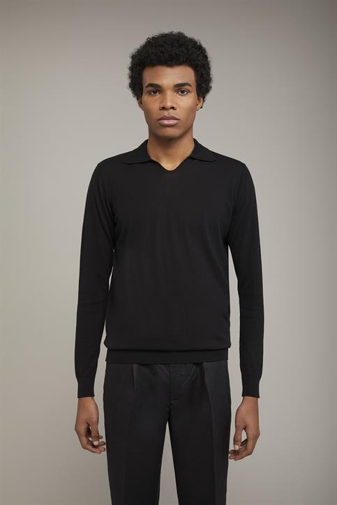 LONG SLEEVES KNITTED POLO