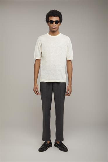 KNITTED T-SHIRT OFF WHITE