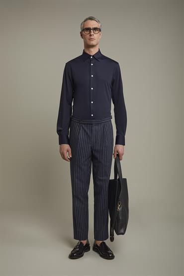 TROUSER DK BLUE