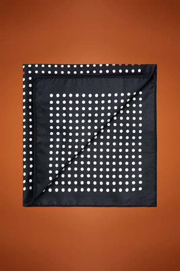 POCHETTE 30X30 BLACK/WHITE
