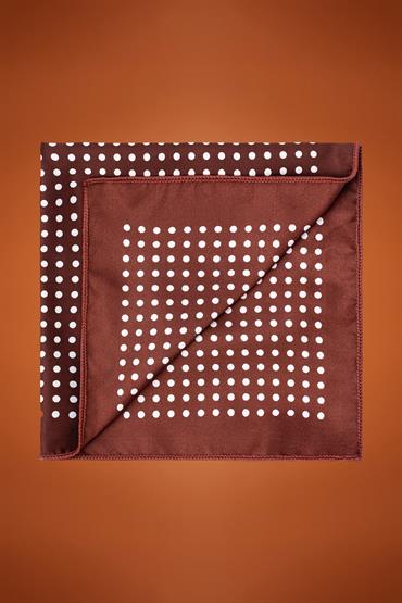 POCHETTE 30X30 BORDEAUX/WHITE