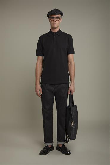SHORT SLEEVE POLO BLACK