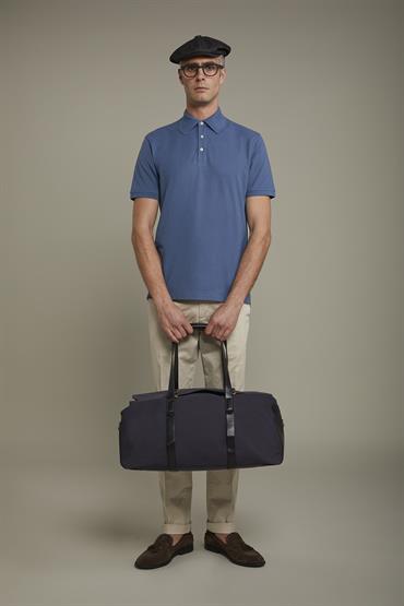 SHORT SLEEVE POLO CERULEAN