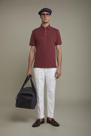 SHORT SLEEVE POLO MAUVE