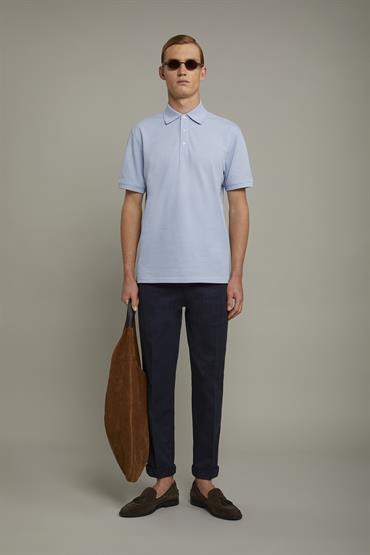 SHORT SLEEVE POLO SKY