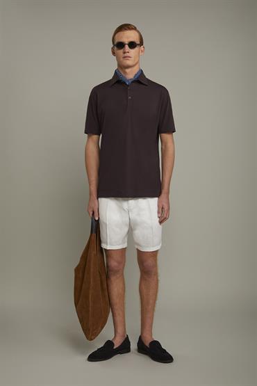 SHORT SLEEVES FRENCH COLLAR POLO BORDEAUX