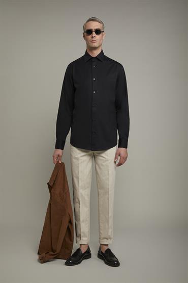 LONG SLEEVES POLO BLACK