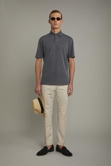 SHORT SLEEVES POLO ANTHRACITE