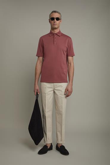 SHORT SLEEVES POLO ANTIQUE ROSE