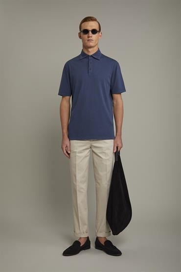 SHORT SLEEVES POLO BLUE
